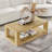 2-Piece Modern 2 Tier Rectangle Coffee Table Set