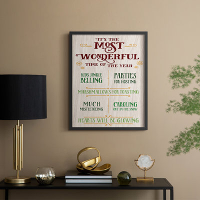 Most Wonderful Framed Print - Solid Wood