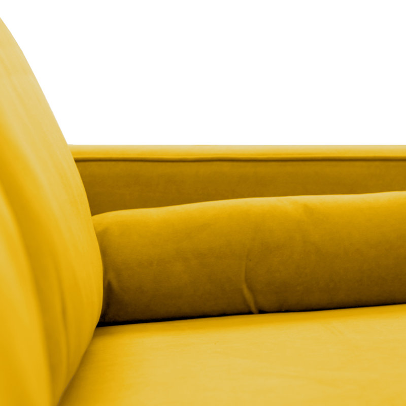 Georgio 3 Seater Velvet Sofa, Mustard