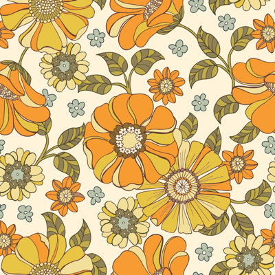 Peel & Stick Floral Tile