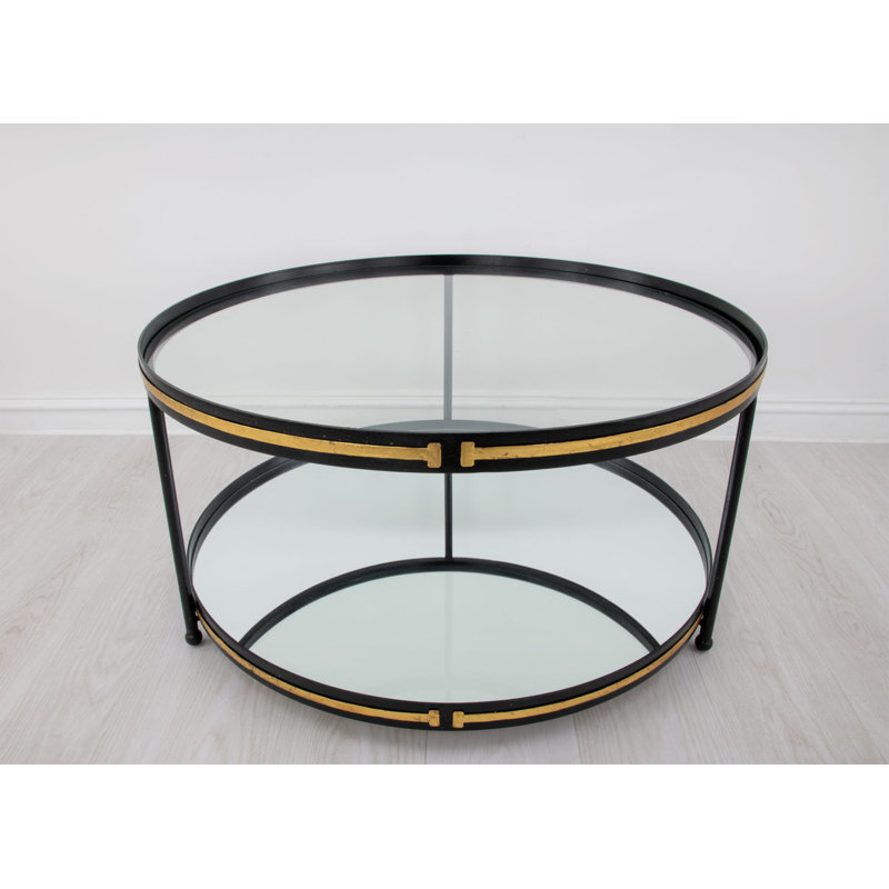 Tiffany Coffee Table, Black/Gold