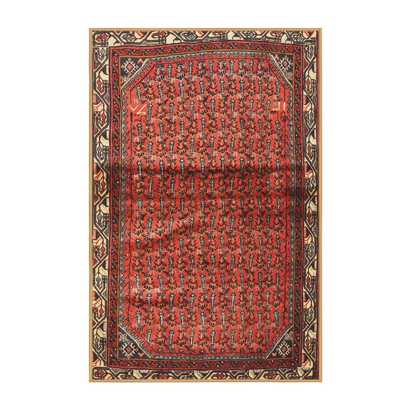 Tapis rouge en laine, Rectangle 6 pi x 9 pi