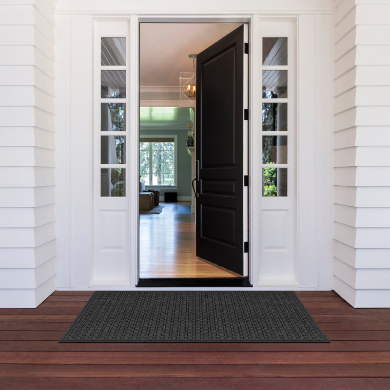 Paillasson Textures Blocks, L 36 po x L 60 po, Gris