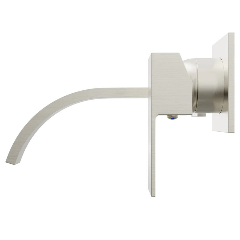 Robinet de salle de bain mural Artz, Nickel brossé