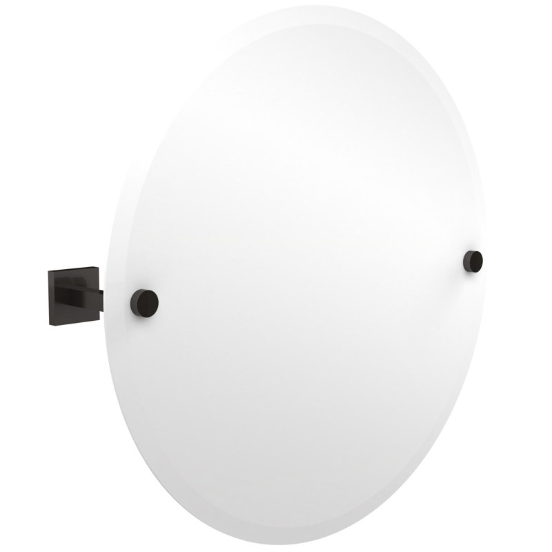 Haranu Wall Mirror with Shelves, Oil Rubbed Bronze