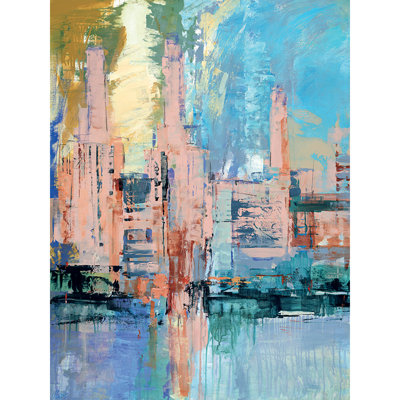 Pink Power 1 Piece Wrapped Canvas Painting