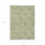 Tapis intérieur lavable floral 8 po x 10 pi vert sauge et artichaut