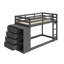 Felise Kids Twin Over Twin Bunk Bed with Drawers