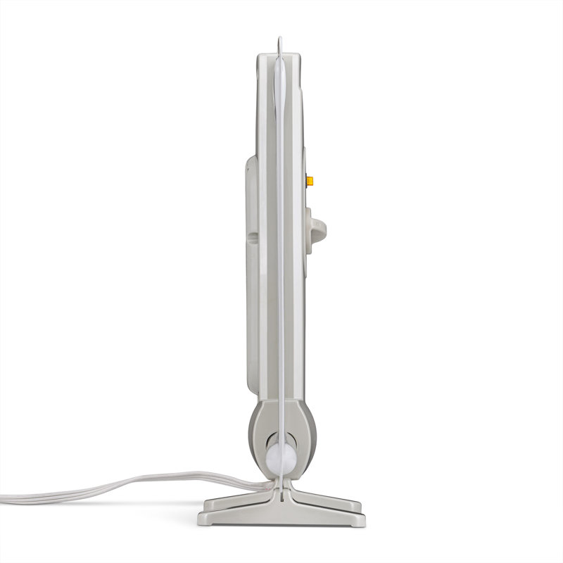White 400-Watt Portable Under Desk Space Heater with Thermostat