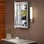 Verdera® Recessed or Surface Mount Frameless Medicine Cabinet with 3 Adjustable Shelves-949625264
