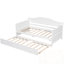 Lit simple en bois avec lit gigogne