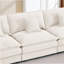 130.7 Inch Beige Chenille Modular Sectional Sofa - 4-Seater U-Shaped Cloud Couch With Movable Ottoman, DIY Combination For Living Room-600689429
