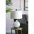 14X14x23" White And Grey Glass Table Lamp