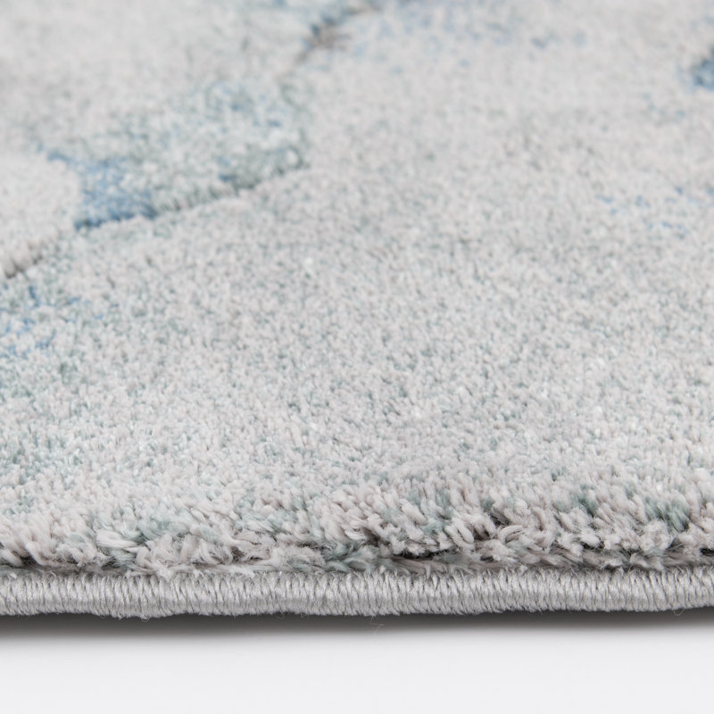 Tapis bleu Orren Ellis Textures Korisyn (7 pi 10 po x 9 pi 10 po)