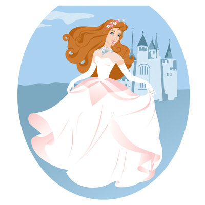 Children Princess Toilet Seat Decal – Toilet Tattoos Kids Static Cling Vinyl Lid Cover Fits Round & Elongated Seats