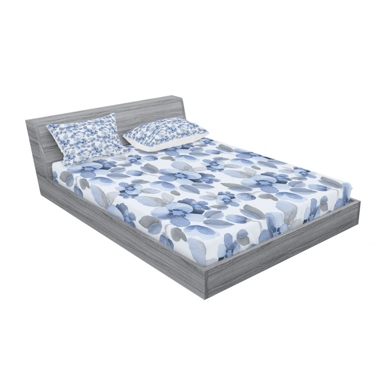 Microfiber Floral Sheet Set, Full