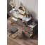 31.49" Makeup Vanity Set, Slate Top, Solid Wood Drawers, And Dimmable Led Mirror