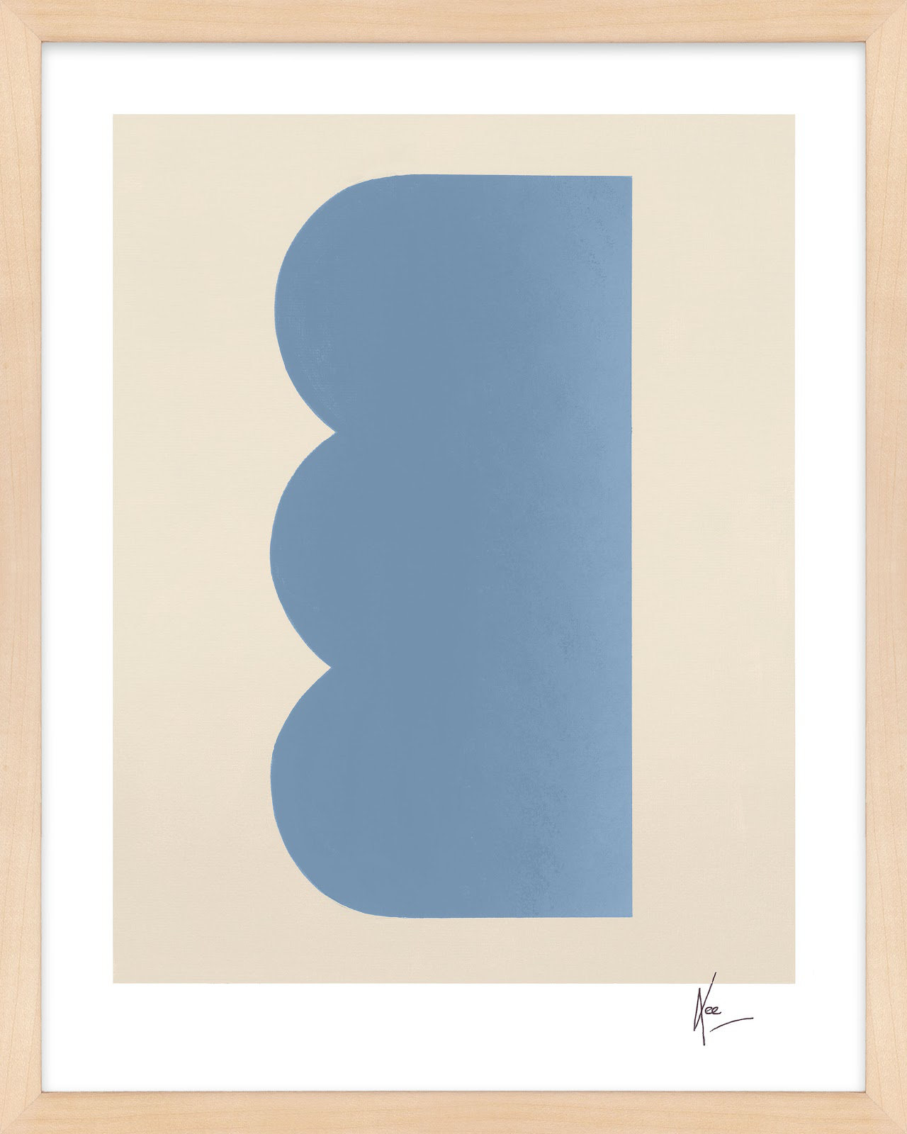 Keyhole 6 by Lee Lessem, Maple Framed, 25" H x 20" W x 1.25" D