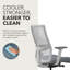 Chaise de bureau ergonomique Reon HON Ignition 2.0, inclinaison avancée, cadre blanc de designer, basalte-124966395-124966396-119729033