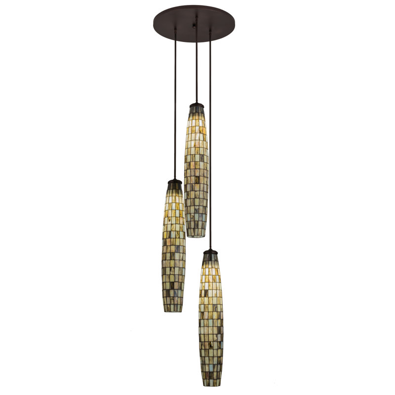 Luminaire suspendu cylindrique à 3 lumières Siller
