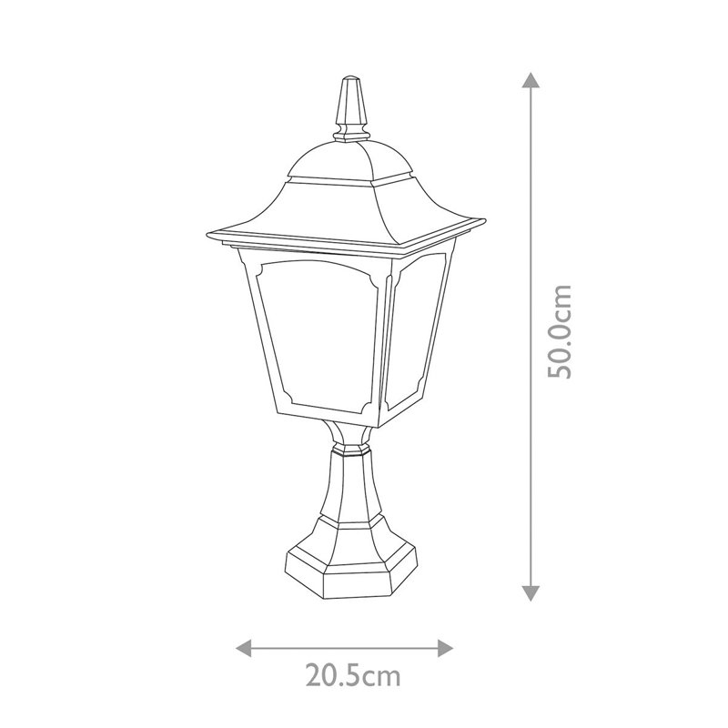 Emberton Transparent Pier Mount Light