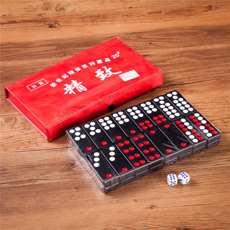 Jeu de tuiles de casino chinois de style chinois, Noir