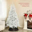 Arbre de Noël artificiel régulier (double) avec aiguilles blanches