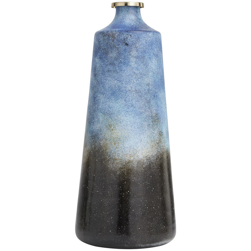 Deepanshi Glass Table Vase, 19.95" H x 8.45" W x 8.45" D