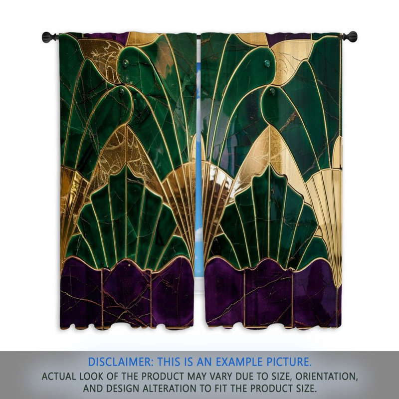 Paire de rideaux obscurcissant en polyester Alecia, L 20 po x L 61 po