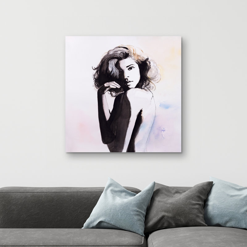 Almost nude - 32"x32" art on canvas