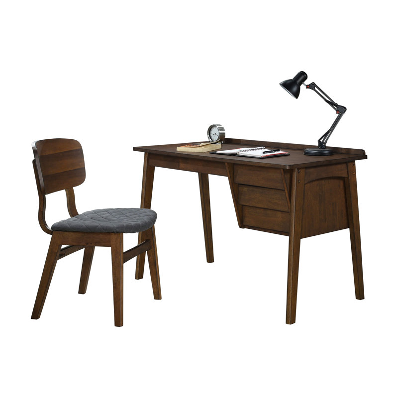 Miskell Solid Wood Base Writing Desk