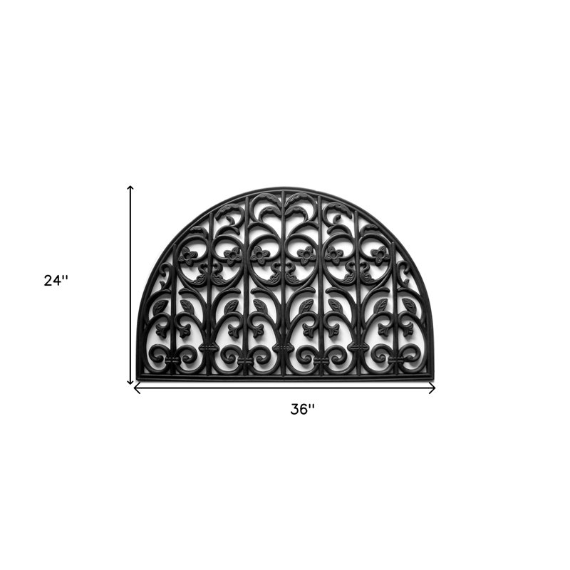Cheral Non-Slip Geometric Doormat
