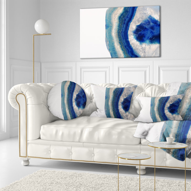  Coussin lombaire abstrait en pierre d'agate