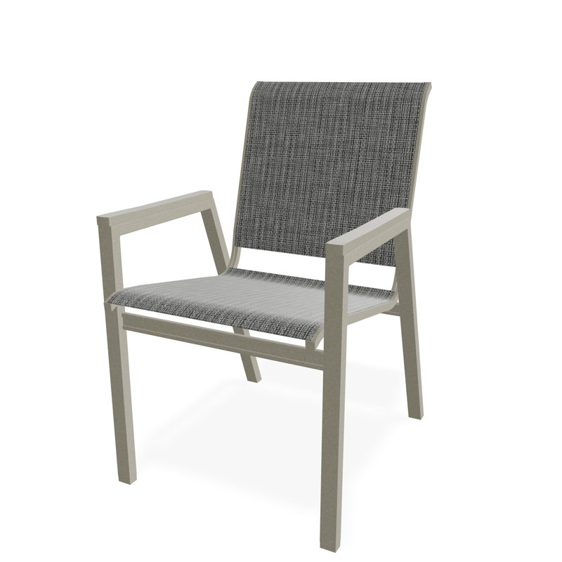 Bazza Outdoor Dining Chair, Anchor, Storm