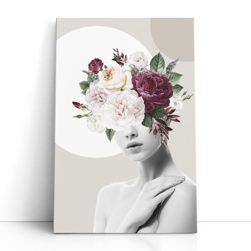«Flower Hat II», reproduction d'art sur toile, H 36 po x l 24 po