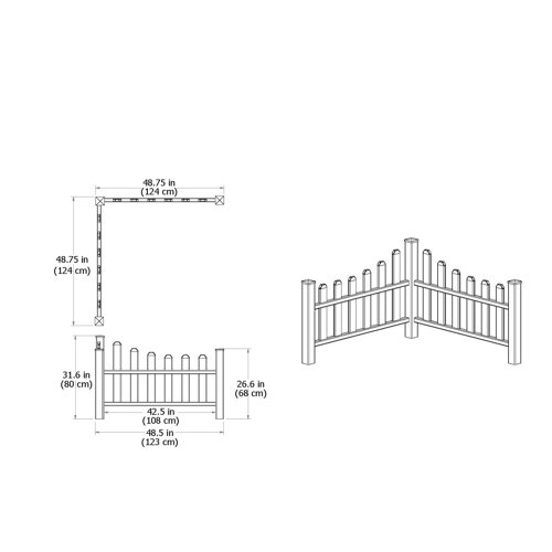 Vita Vinyl Fencing with 12 Panel(s) Included & Reviews | Wayfair