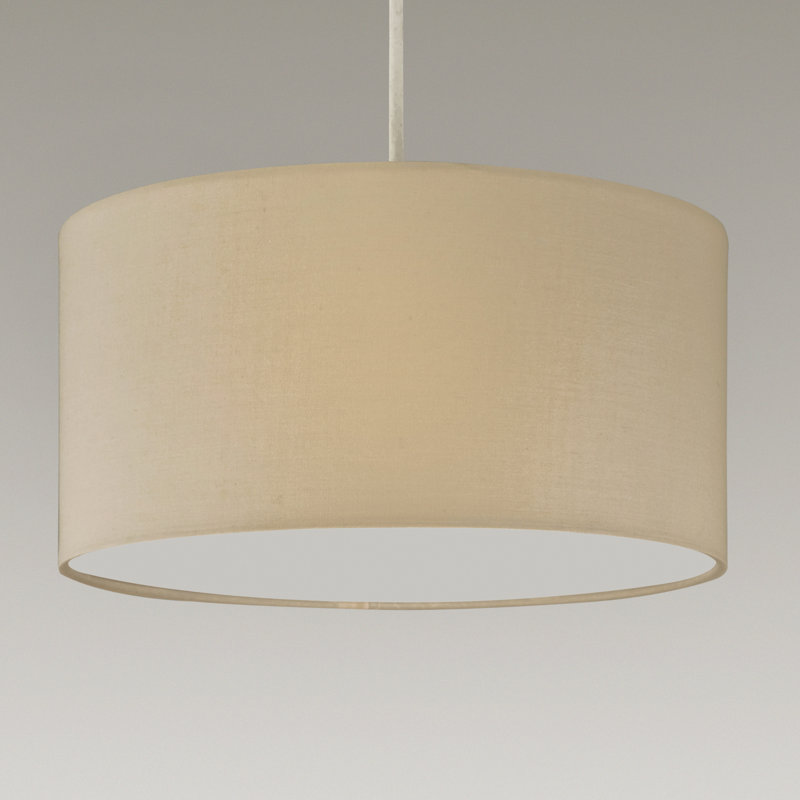 Lucia 15 cm H Drum Cotton Lamp Shade ( Uno ), Cream