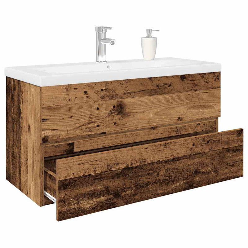 Bekka 90mm Single Bathroom Vanity with Integrated Ceramic Basin