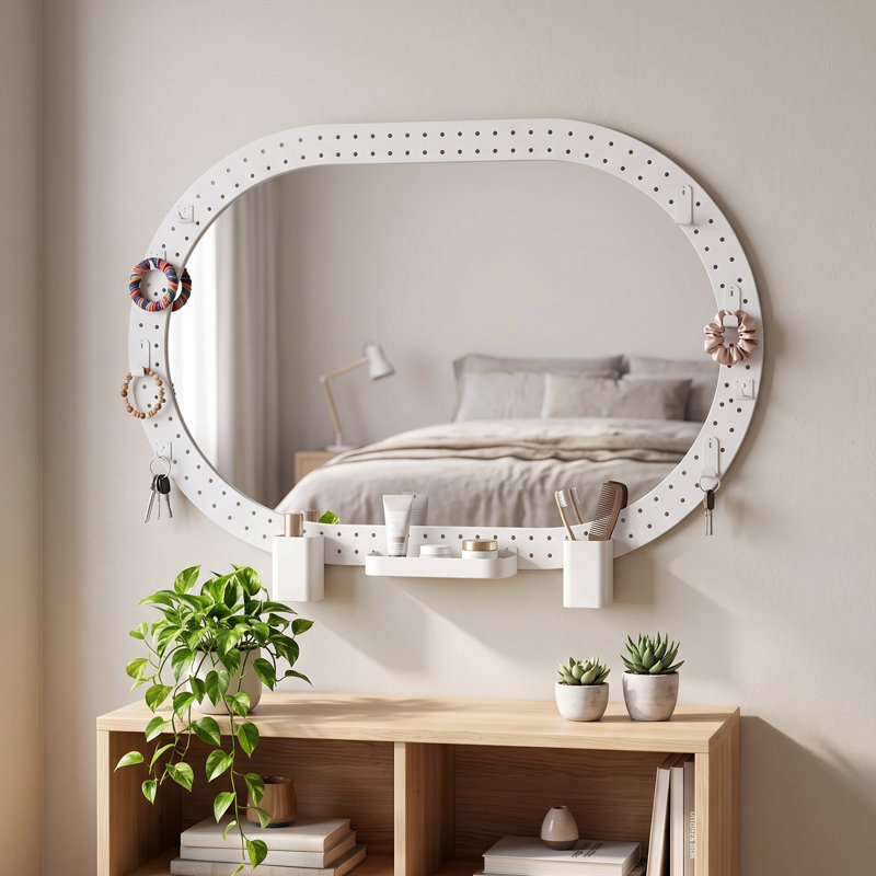 Wall Mirror, White