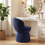 Fauteuil d'appoint rembourré Allis, tabouret de coiffeuse pivotant avec dossier à oreilles, fauteuil de maquillage en tissu-684682100
