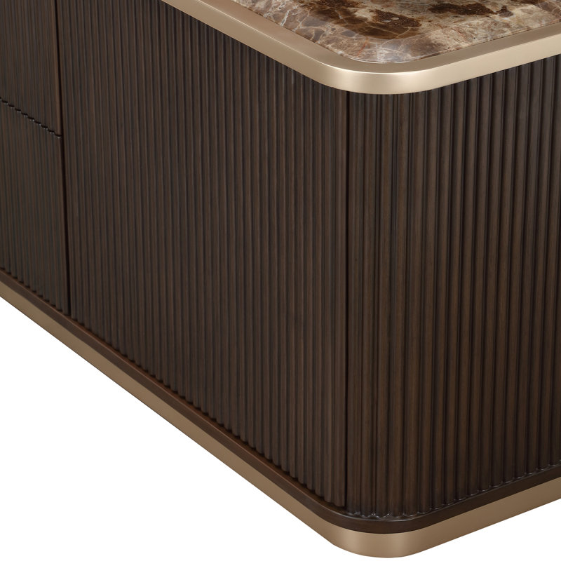 West Kensington Media Cabinet, Espresso Wood
