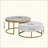 Modern Round Nesting Coffee Table With Drawers