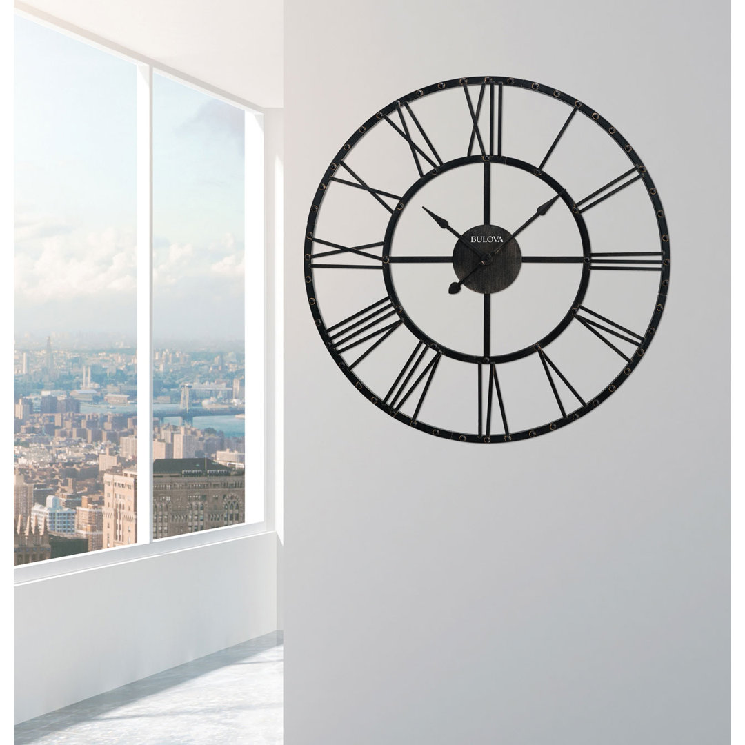Metal Wall Clock Bulova