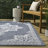 Graysin Vintage Casual Medallion Blue/Cream Indoor/Outdoor Rug-776107831