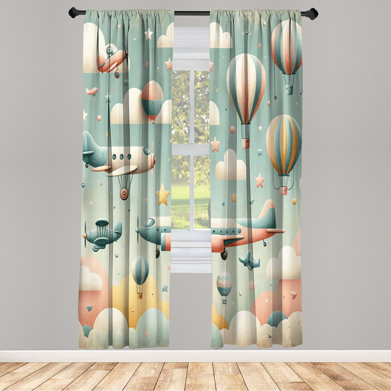 Semi Sheer Curtain, 56" W x 95" L