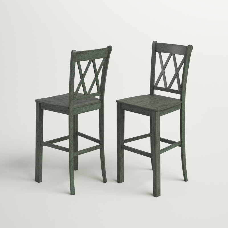 Sloan Solid Wood Counter/Bar Stool, Antique Sage, Bar Stool (29" Seat Height)