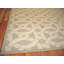 Beige Interlocking Circle Contemporary American Hooked Rug 10'x14' Wool Carpet