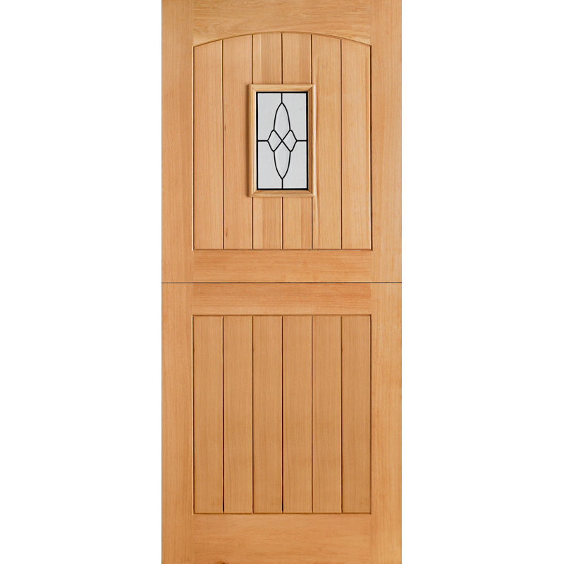 Cottage Stable Glazed Oak External Door, 1981mm H x 838mm W x 44mm D