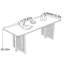 Table de salle à manger Simple Home-123375036