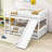 Harveen Wooden Bunk Bed with Slide and Fence by Harriet Bee-971127360-971127361